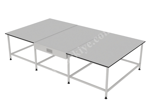 1800x3600 mm Alt Işıklı Kumaş Kalite Kontrol Masası 