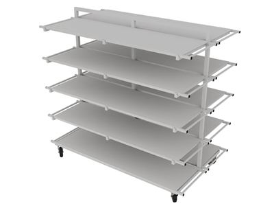 1200x2000 mm Çiftli Kumaş Dinlendirme Rafı