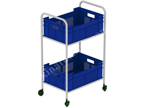 40x65 cm Çift Sepet Transport Taşıma Arabası 