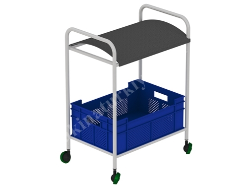 40x65 cm Bombeli Transport Tek Sepetli Taşıma Arabası