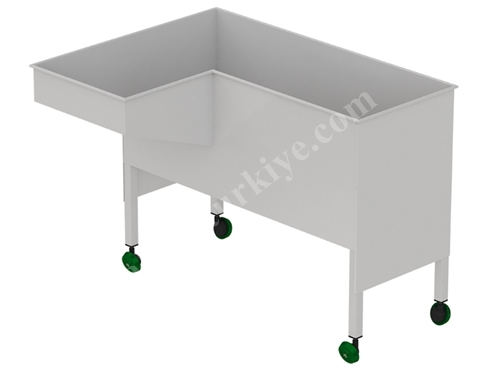 45x105 cm Kollu Makine Önü Konfeksiyon Teknesi