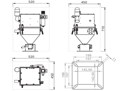 0-500Kg/Saat Havalı Hammadde Yükleyici - 1