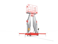 200 Kg 14 Meter Aluminum Double Mast Personnel Lift - 0