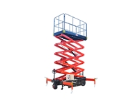 Cold 16 Meter Battery Powered Scissor Lift with Boom - 6