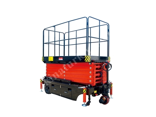 Cold 16 Meter Battery Powered Scissor Lift with Boom
