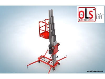 Aluminum Single Post Vertical Personnel Lift - 3