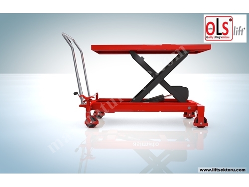 500 кг 88 см ручной мобильный ножничный подъемный стол