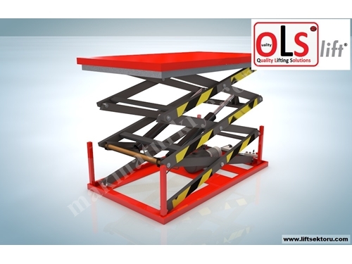 4000 Kg 140 Cm Fixed Scissor Lift Table