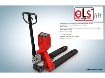 2000 Kg Weighing Manual Pallet Truck - 1