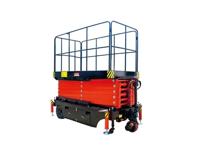12 Meter Cold Movement Battery-Operated Scissor Personnel Lifter