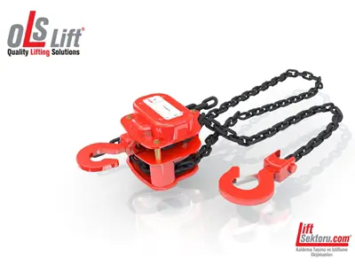 1 Ton (5 Meter) Chain Hoist with Manual Trolley