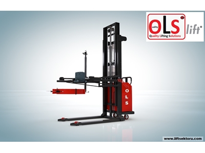 600 Kg 240 Cm Fully Electric Drum Handling Turning Stacking Machine - 11
