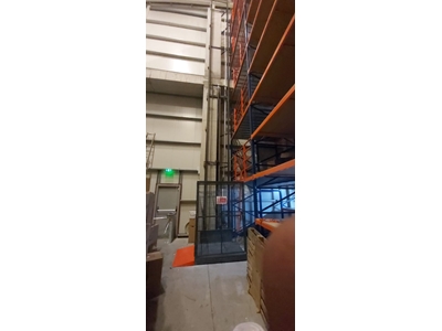 Tek Kolon 1 Ton 8 Metre Seyir Hidrolik Yük Asansörü - 3