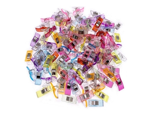 60 PIECES Fabric Clips for Sewing and Embroidery, Plastic Clips Holder