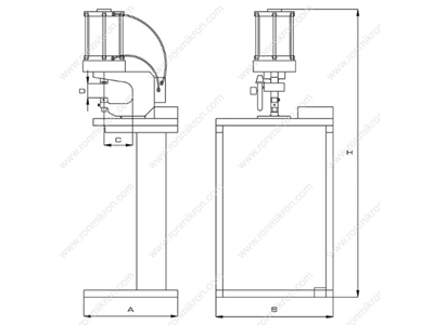 C125 Basic Perçin Çakma Makinası  - 1