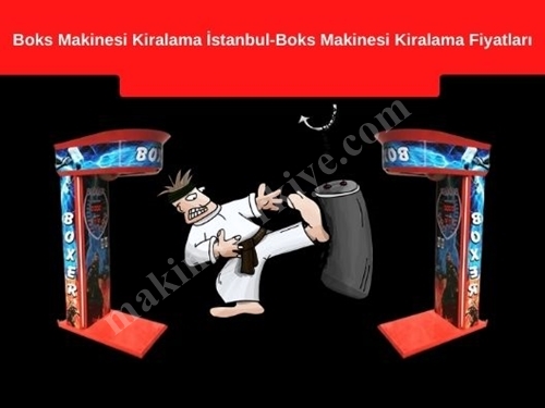 Boks Makinesi Kiralama İstanbul - Boks Makinesi Kiralama Fiyatları