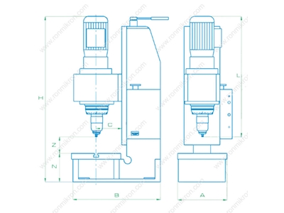 Ø 0,5 - 4 mm Elekro Pnömatik Perçin Presi - 2