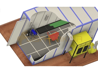 Sand Blasting System with Conveyor - 3