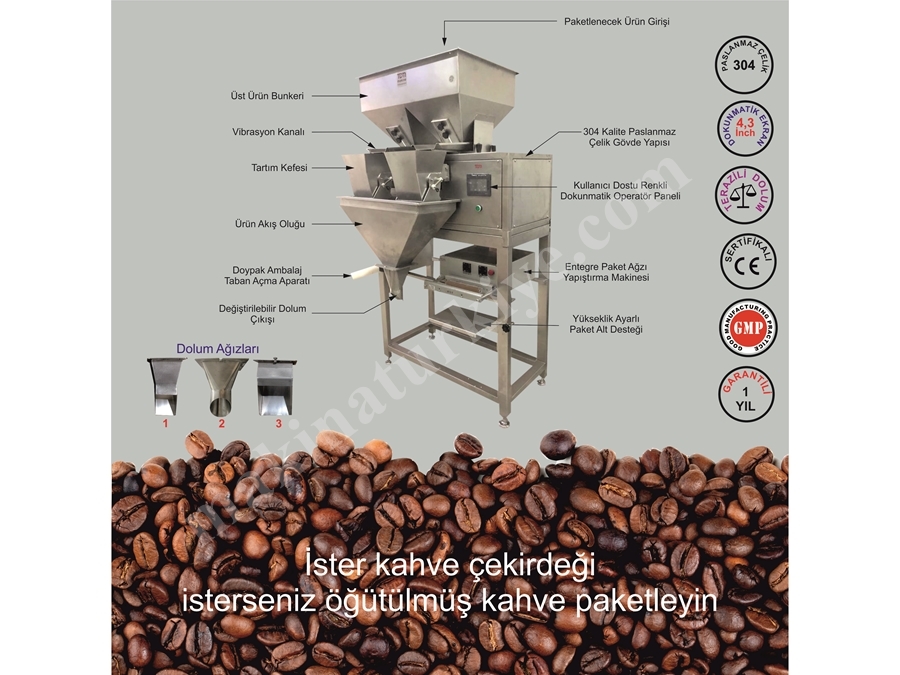 2-Skalen Kaffeeverpackungsmaschine