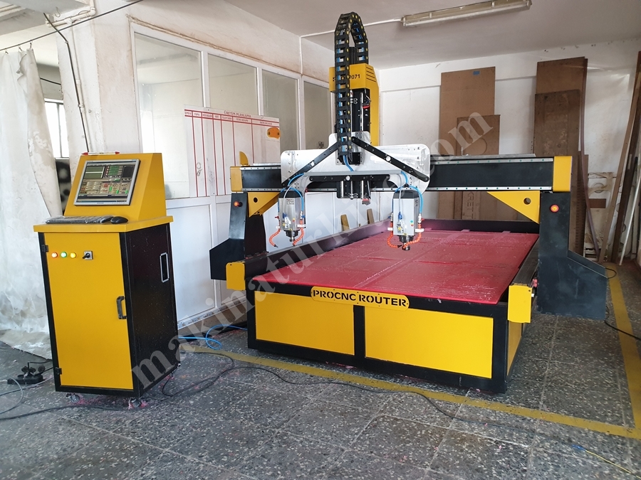 Procnc Çift Kafa Mermer Cnc İşleme Kesme 3D Model Çalışma!!!