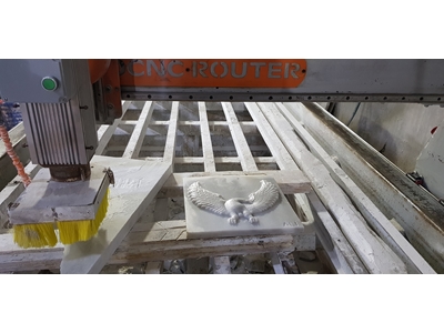 Procnc Çift Kafa Mermer Cnc İşleme Kesme 3D Model Çalışma!!! - 2