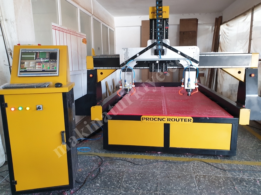 Procnc Çift Kafa Mermer Cnc İşleme Kesme 3D Model Çalışma!!!