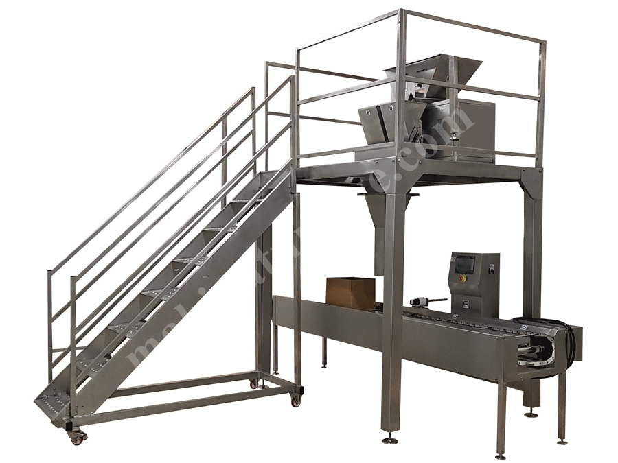 Machine de remplissage de boîtes (système de pesage de 5 à 25 kg)