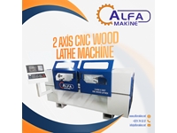 2 Axis 2 Unit Wood CNC Lathe Machine - 1