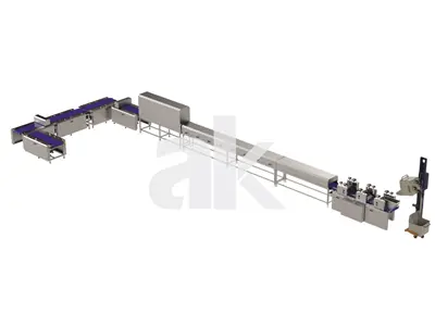 350-400 Mm Semolina Cooling and Cutting Packaging Bar Line