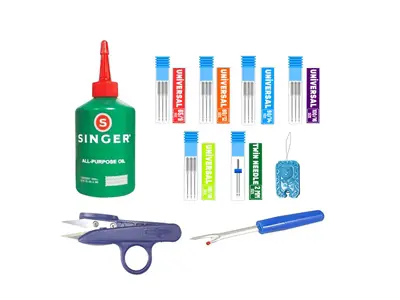 617 SET Household Family Sewing Machine Needle Oil Scissors Thread Attachment Set