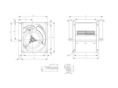 6,1-40,5 kW Çift Emişli Hücre İçi Radyal Fanı  - 2