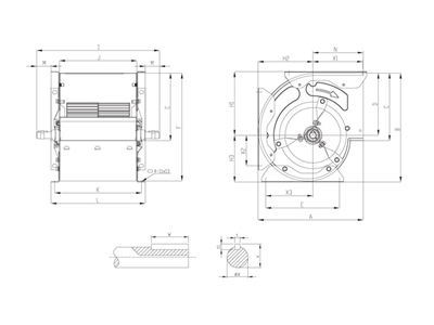 6,1-40,5 kW Çift Emişli Hücre İçi Radyal Fanı  - 1