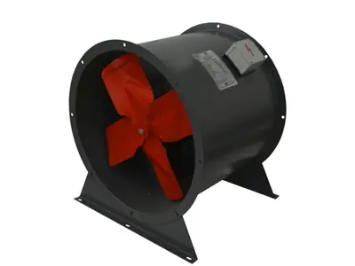 0,37-7,5 kW 4 Kanatlı Metal Pervaneli Dairesel Kasa Aksiyel Fan 