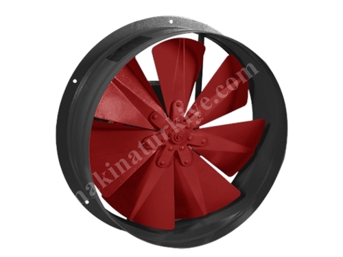 0.25-3.0 kW 7 Blade Metal Propeller Circular Casing Axial Fan