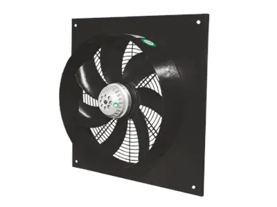 0,060- 0,220 kW Dıştan Motorlu Metal Kanatlı Dairesel Kasalı Aksiyel Fan 