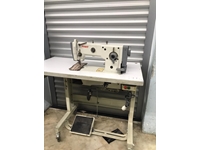 Double Needle Double Shoe Sewing Machine with Needle Positioning - 1