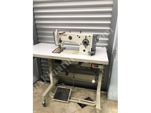 Double Needle Double Shoe Sewing Machine with Needle Positioning