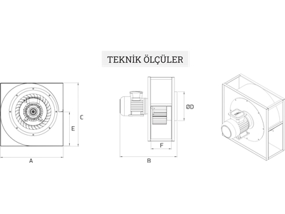 0.37-7.5 Kw Low Pressure Single Suction Radial Fan - 1