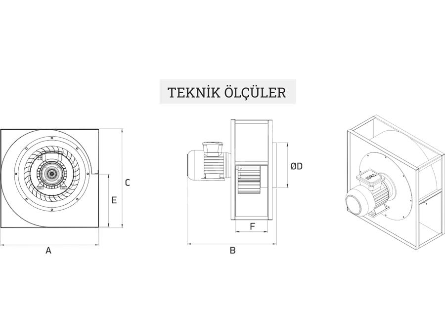 0.37-7.5 Kw Low Pressure Single Suction Radial Fan