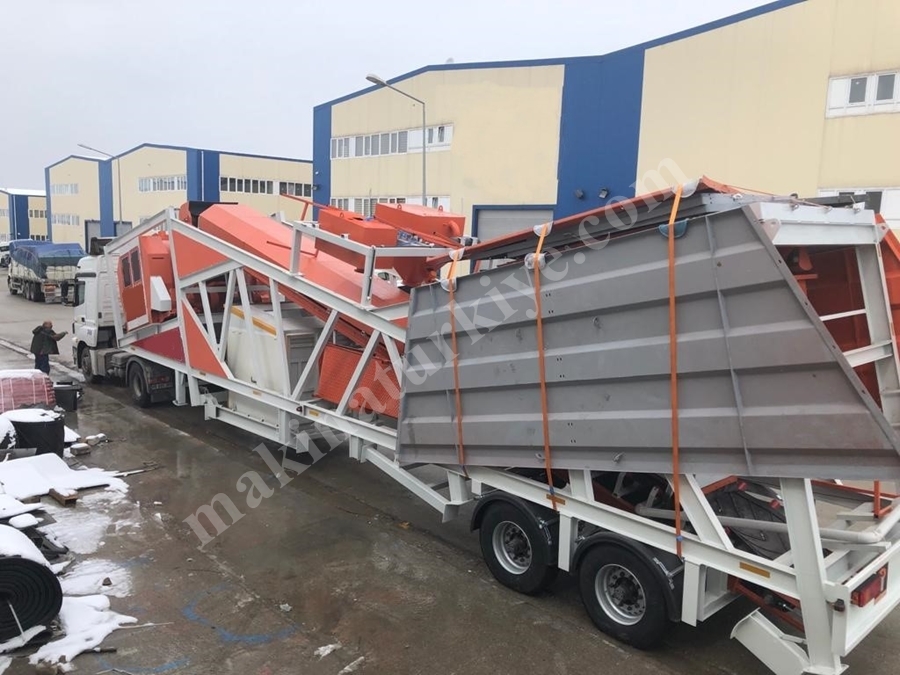 60 m3 Mobile Concrete Batching Plant
