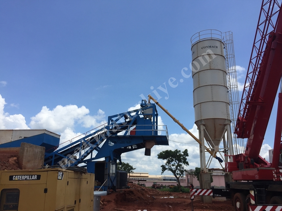 50 m3 Mobile Concrete Batching Plant