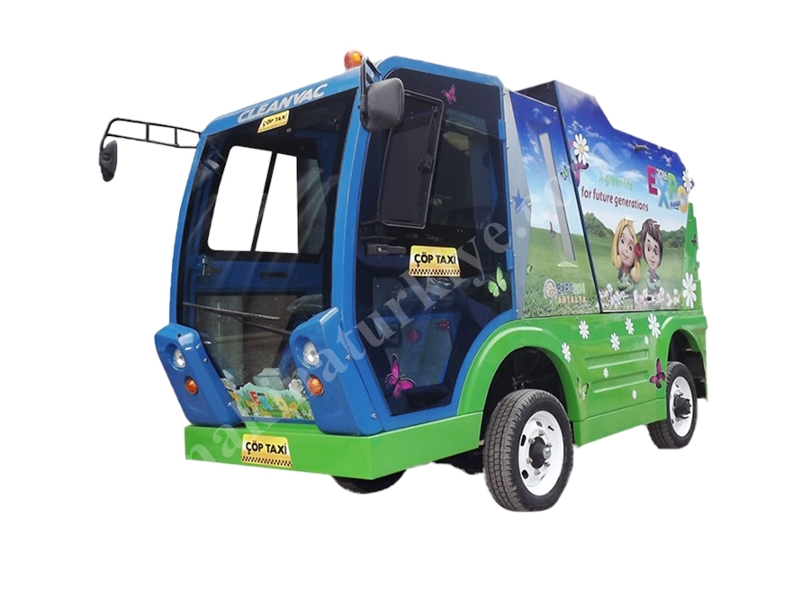 CT 750 Elektrikli Damperli Çöp Toplama ve Yol Süpürme Aracı