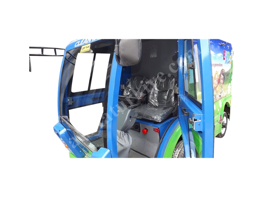 CT 750 Elektrikli Damperli Çöp Toplama ve Yol Süpürme Aracı