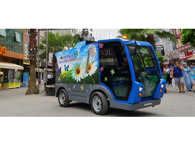 CT 750 Elektrikli Damperli Çöp Toplama ve Yol Süpürme Aracı - 0