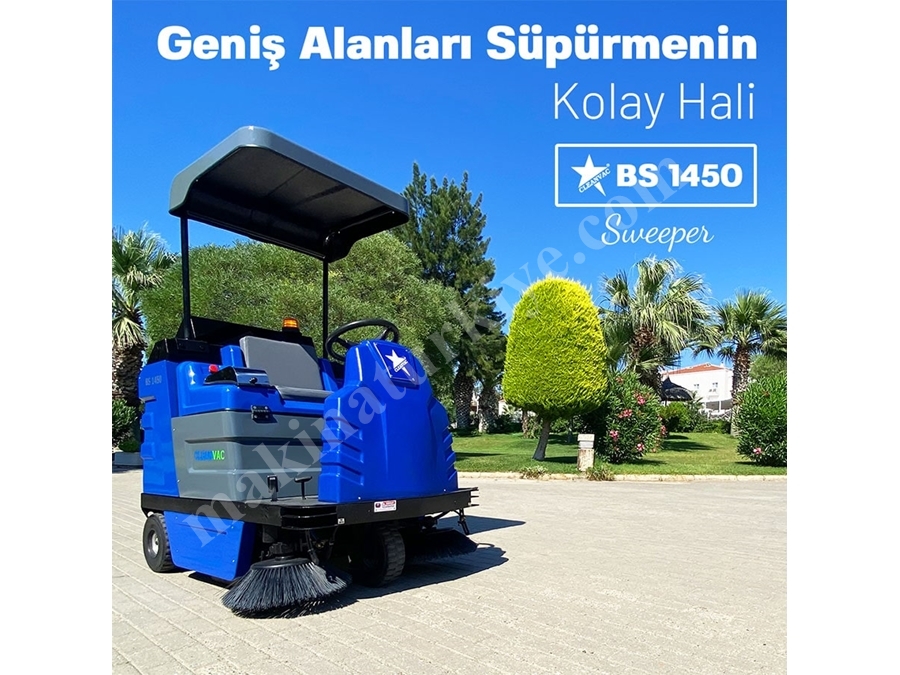 150 Litre Geniş Alan Akülü Yol Süpürme Aracı