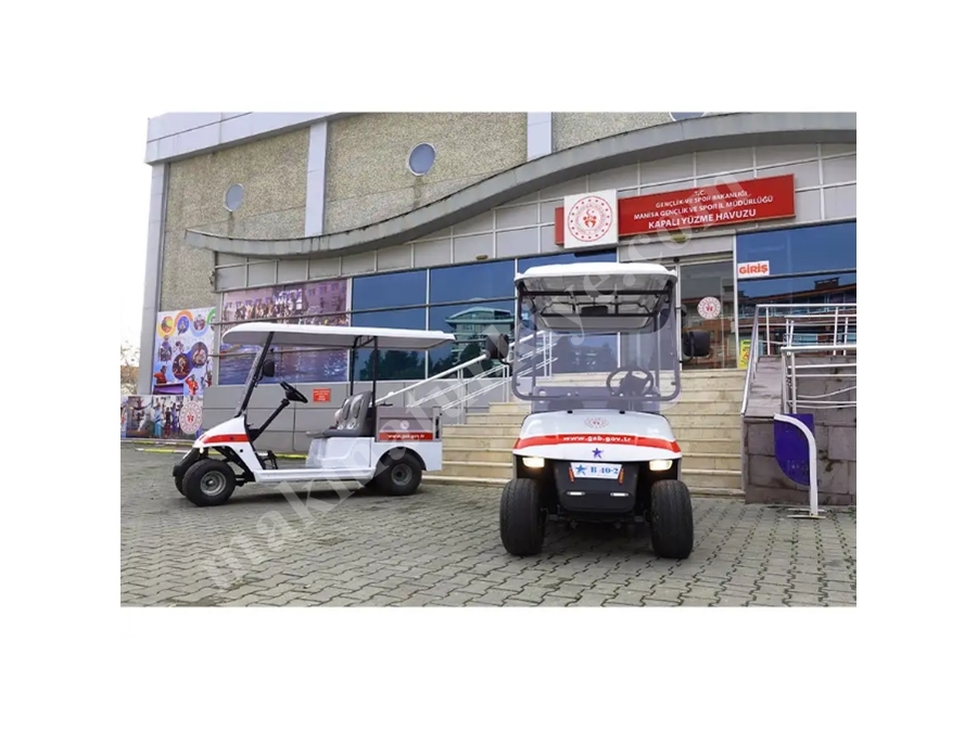 Akülü 2 Kişilik Kasalı Golf Arabası