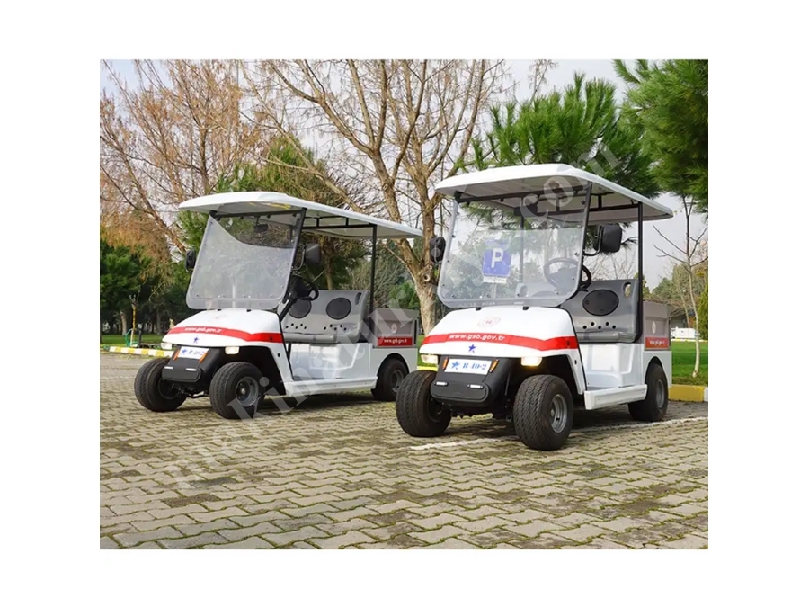 Akülü 2 Kişilik Kasalı Golf Arabası