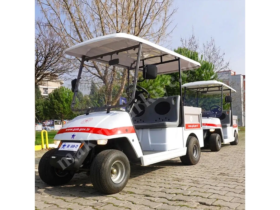 Akülü 2 Kişilik Kasalı Golf Arabası