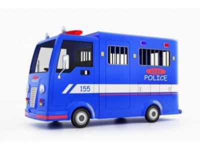 Akülü Eğitim Amaçlı Çocuk Polis Aracı - 0