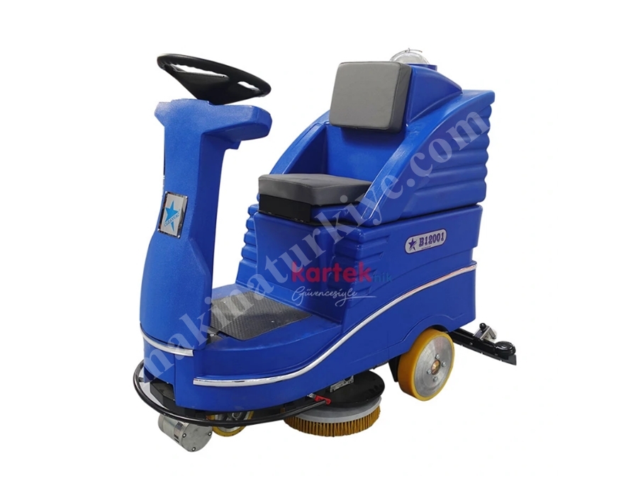 B 12001 Akülü Binicili Yer Yıkama Makinası 